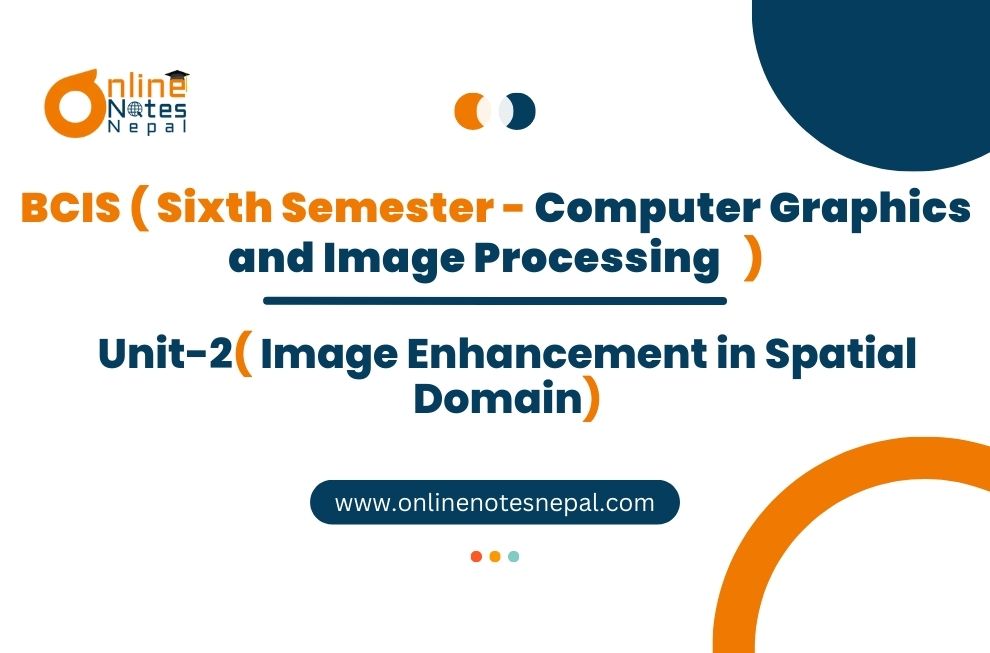 Image Enhancement in Spatial Domain Photo